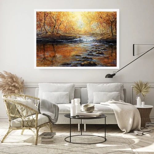 Poster - Der goldene Strom - 100x70 cm