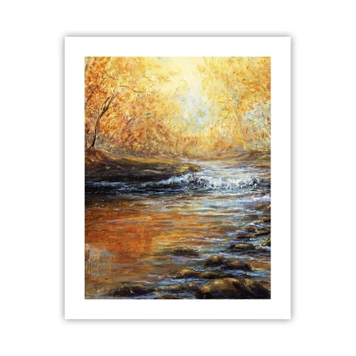 Poster - Der goldene Strom - 40x50 cm