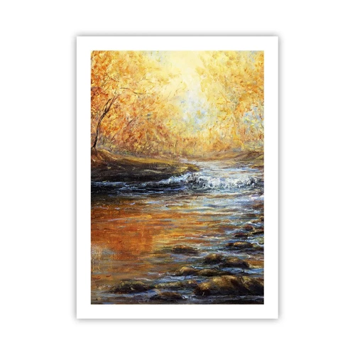 Poster - Der goldene Strom - 50x70 cm