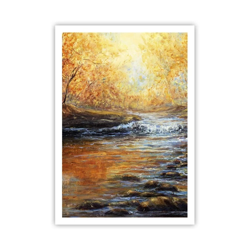 Poster - Der goldene Strom - 70x100 cm