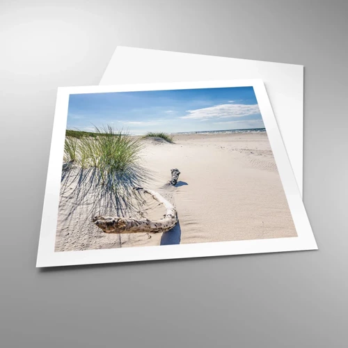 Poster - Der schönste Strand? Ostsee-Strand - 60x60 cm