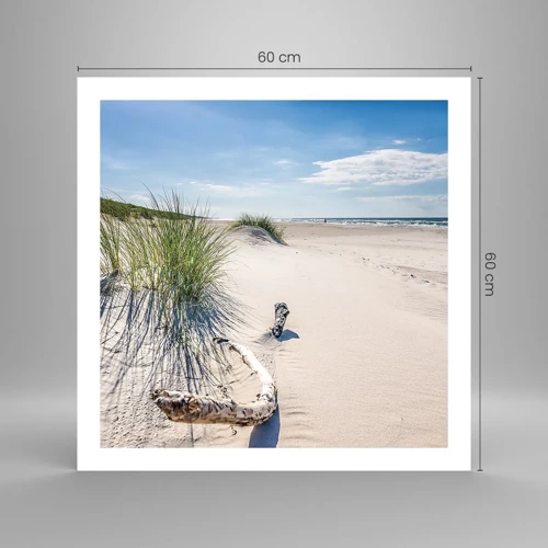 Poster - Der schönste Strand? Ostsee-Strand - 60x60 cm