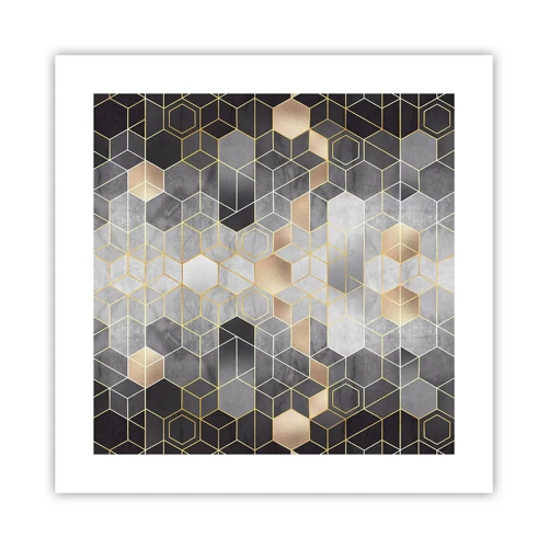 Poster - Diamant-Komposition - 40x40 cm