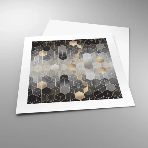 Poster - Diamant-Komposition - 40x40 cm