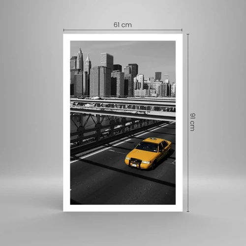 Poster - Die Farbe einer Großstadt - 61x91 cm