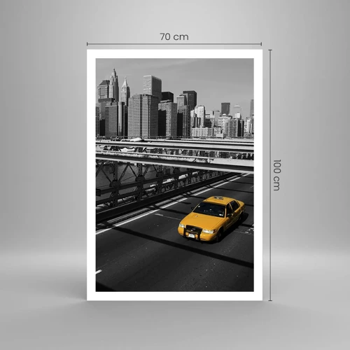Poster - Die Farbe einer Großstadt - 70x100 cm