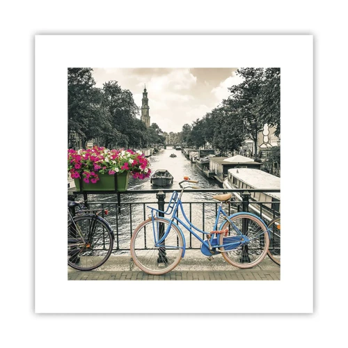 Poster - Die Farben der Amsterdamer Straße - 30x30 cm