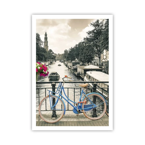 Poster - Die Farben der Amsterdamer Straße - 70x100 cm