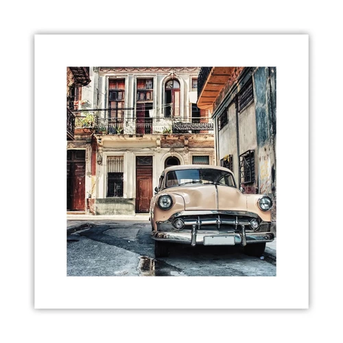 Poster - Die Siesta in Havanna - 30x30 cm