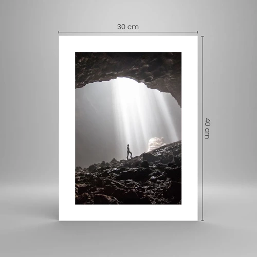 Poster - Die leuchtende Grotte - 30x40 cm