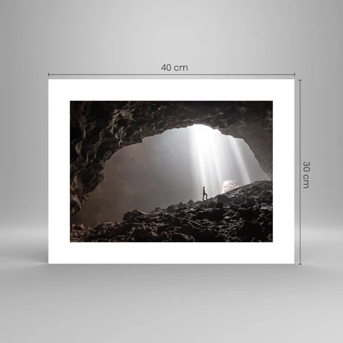 Poster - Die leuchtende Grotte - 40x30 cm