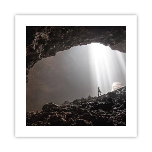 Poster - Die leuchtende Grotte - 40x40 cm