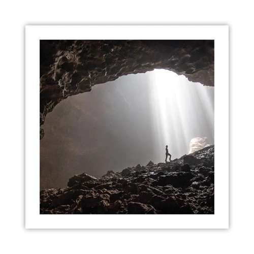Poster - Die leuchtende Grotte - 50x50 cm