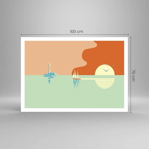 Poster - Die perfekte Meereslandschaft - 100x70 cm