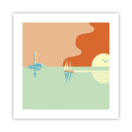Poster - Die perfekte Meereslandschaft - 40x40 cm