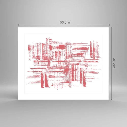 Poster - Die rote Stadt - 50x40 cm