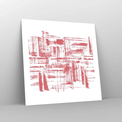 Poster - Die rote Stadt - 50x50 cm