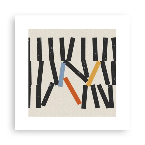 Poster - Domino – Komposition - 30x30 cm