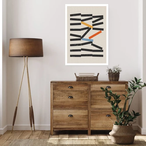 Poster - Domino – Komposition - 40x50 cm
