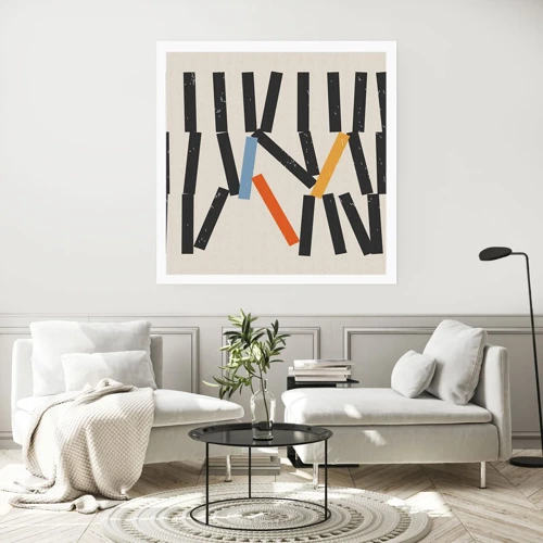 Poster - Domino – Komposition - 60x60 cm