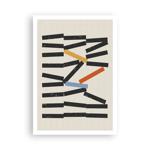 Poster - Domino – Komposition - 70x100 cm