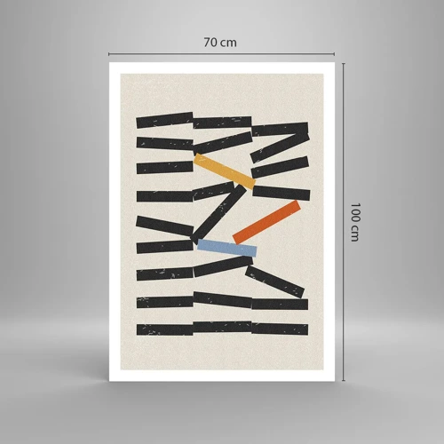 Poster - Domino – Komposition - 70x100 cm
