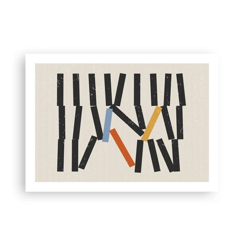 Poster - Domino – Komposition - 70x50 cm