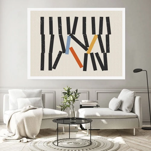 Poster - Domino – Komposition - 70x50 cm