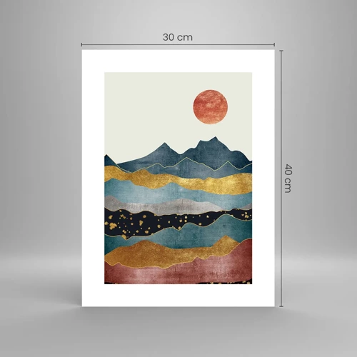 Poster - Ein Querschnitt durch die Welt - 30x40 cm