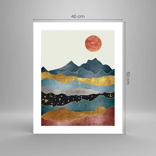 Poster - Ein Querschnitt durch die Welt - 40x50 cm