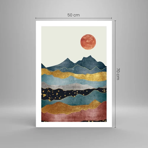 Poster - Ein Querschnitt durch die Welt - 50x70 cm