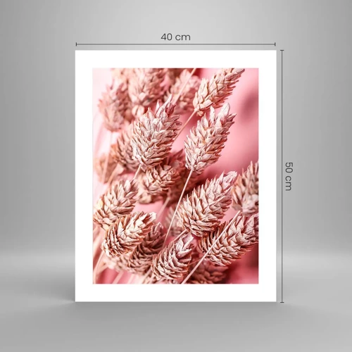 Poster - Eine Blumenkaskade in Rosa - 40x50 cm