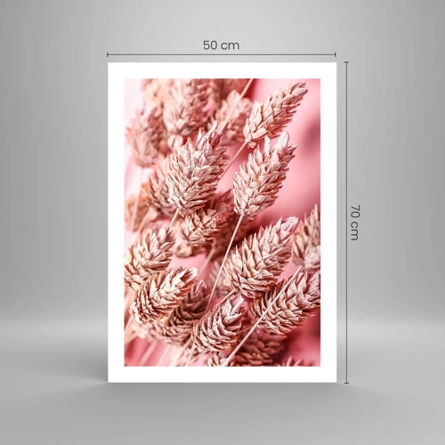 Poster - Eine Blumenkaskade in Rosa - 50x70 cm