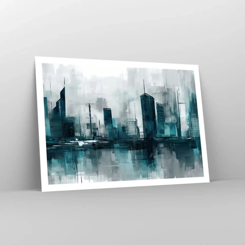 Poster - Eine Stadt in der Farbe des Regens - 100x70 cm