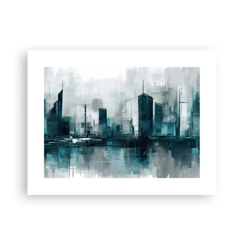 Poster - Eine Stadt in der Farbe des Regens - 40x30 cm