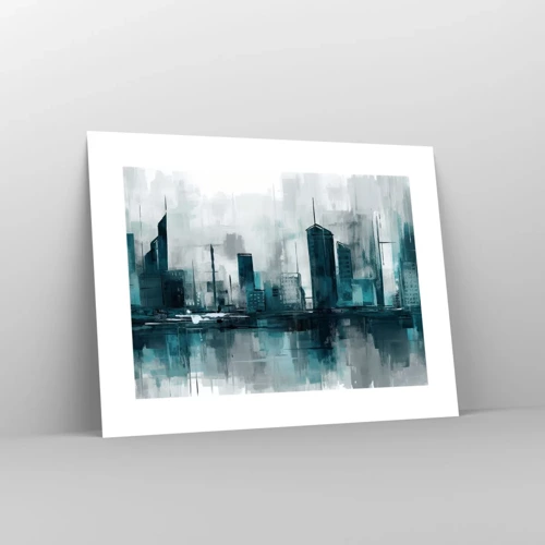 Poster - Eine Stadt in der Farbe des Regens - 40x30 cm