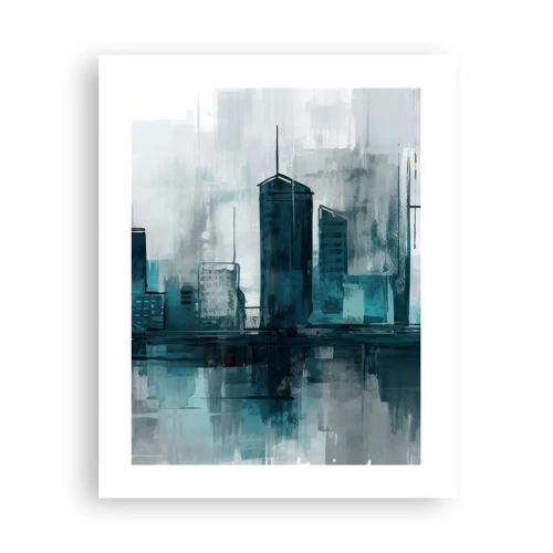 Poster - Eine Stadt in der Farbe des Regens - 40x50 cm