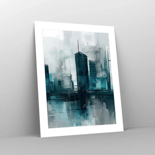 Poster - Eine Stadt in der Farbe des Regens - 40x50 cm