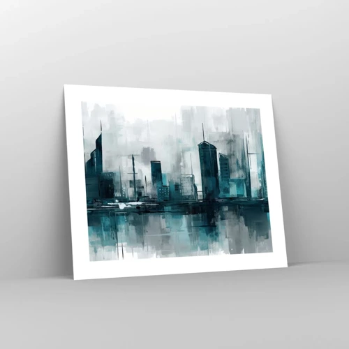 Poster - Eine Stadt in der Farbe des Regens - 50x40 cm