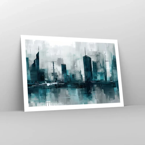 Poster - Eine Stadt in der Farbe des Regens - 91x61 cm