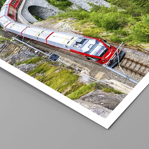 Poster - Eisenbahn für Bergblick - 40x30 cm