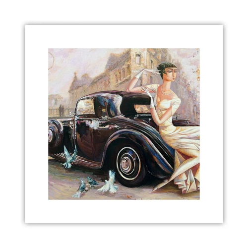 Poster - Eleganz im Retro-Stil - 30x30 cm