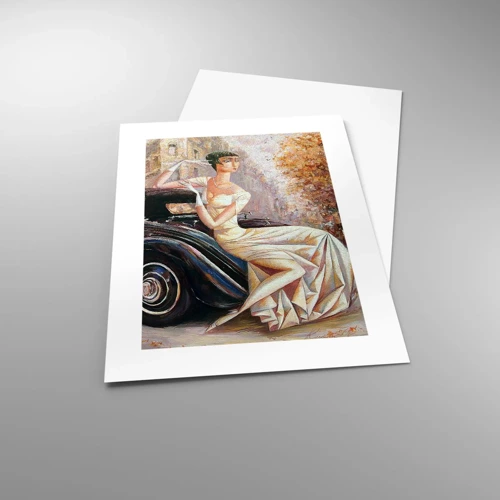 Poster - Eleganz im Retro-Stil - 30x40 cm