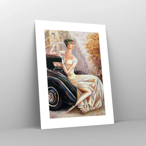 Poster - Eleganz im Retro-Stil - 30x40 cm