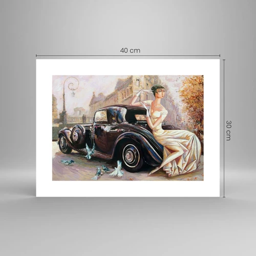 Poster - Eleganz im Retro-Stil - 40x30 cm