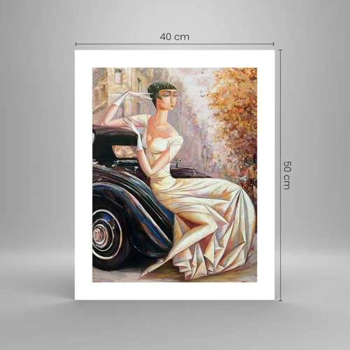 Poster - Eleganz im Retro-Stil - 40x50 cm