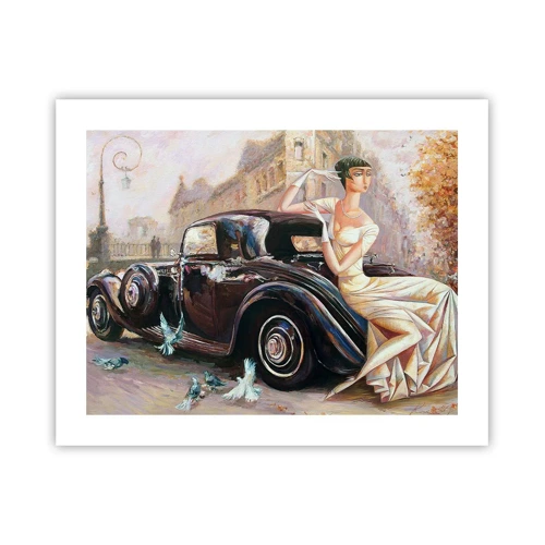 Poster - Eleganz im Retro-Stil - 50x40 cm