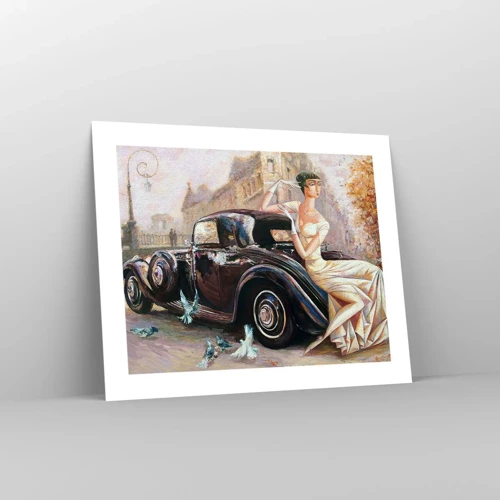 Poster - Eleganz im Retro-Stil - 50x40 cm