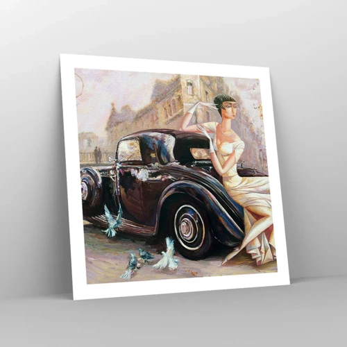 Poster - Eleganz im Retro-Stil - 60x60 cm