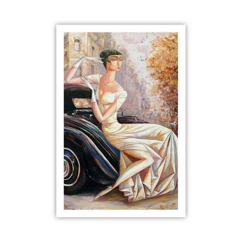 Poster - Eleganz im Retro-Stil - 61x91 cm